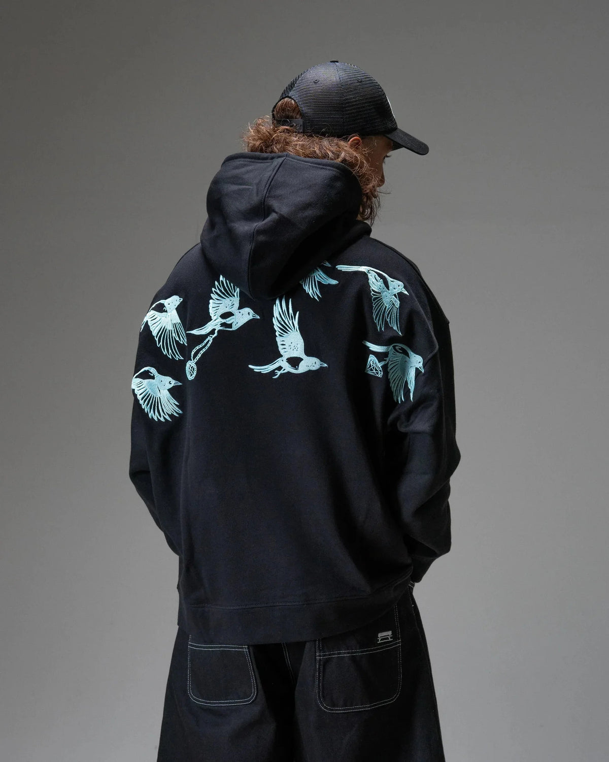 Sweat Jacker D.Birds Black