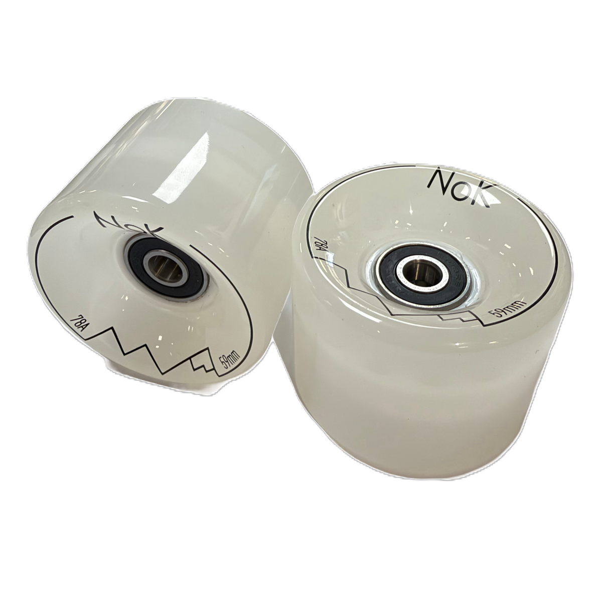Roues de Cruiser Nok Clear White 78a 59mm