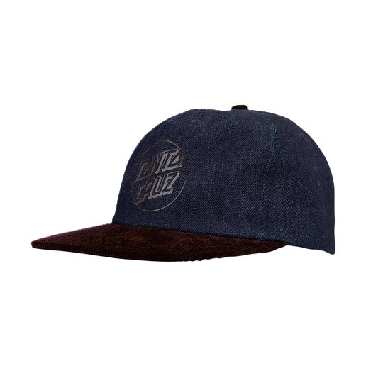 Casquette Santa Cruz Opus Dot Dark Denim Coffee Cord