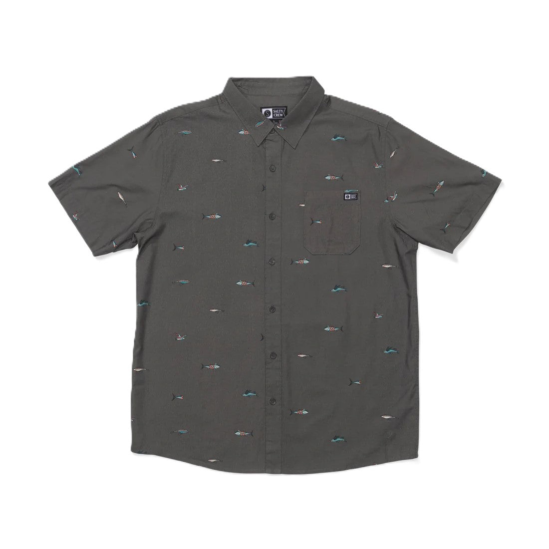 Chemise Salty Crew Crew SS Off Charcoal