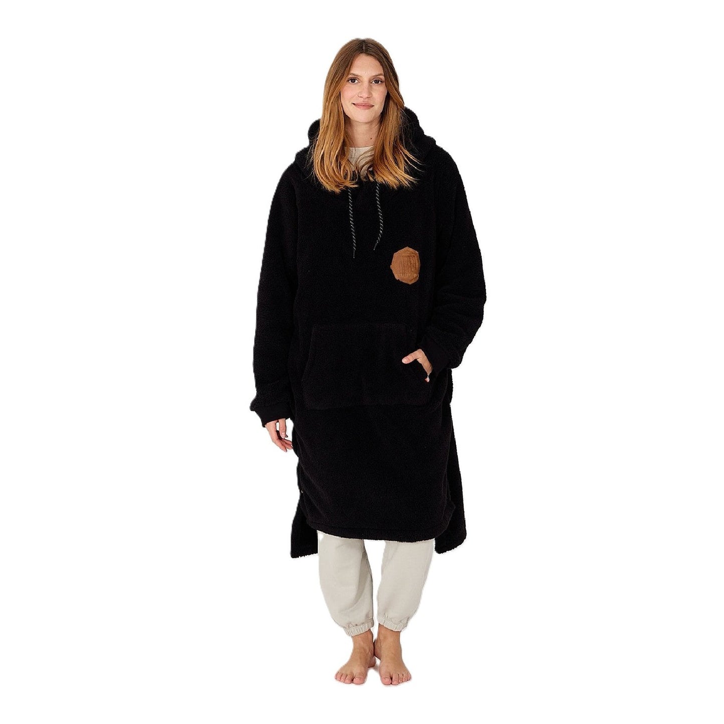 Poncho After Sofa Black Silk