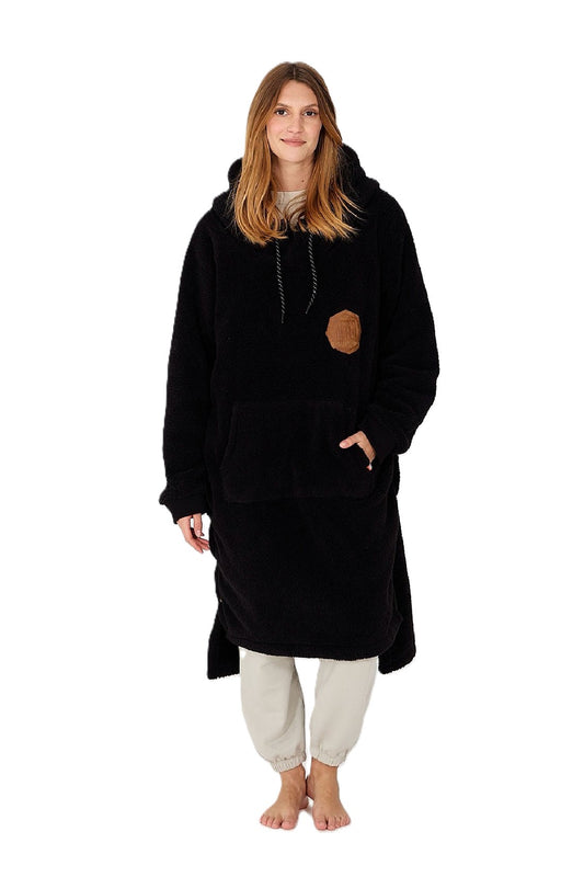 Poncho After Sofa Black Silk