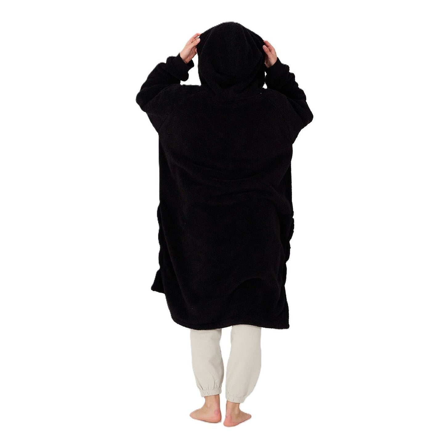 Poncho After Sofa Black Silk