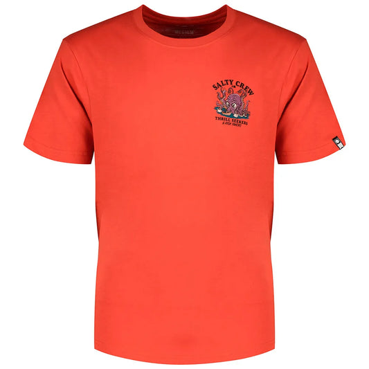 Tee-shirt Salty Crew Kraken Monster Washed Red