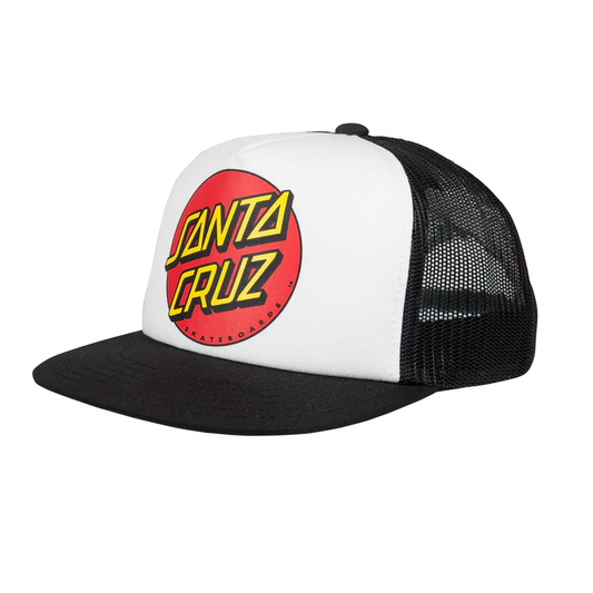 Casquette Kid Santa Cruz Classic Dot Meshback White Black