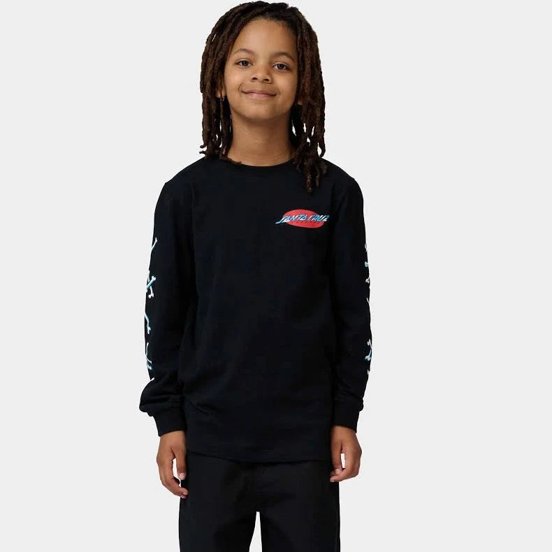 Tee-shirt Manches Longues Kid Santa Cruz Salba Voodoo Black