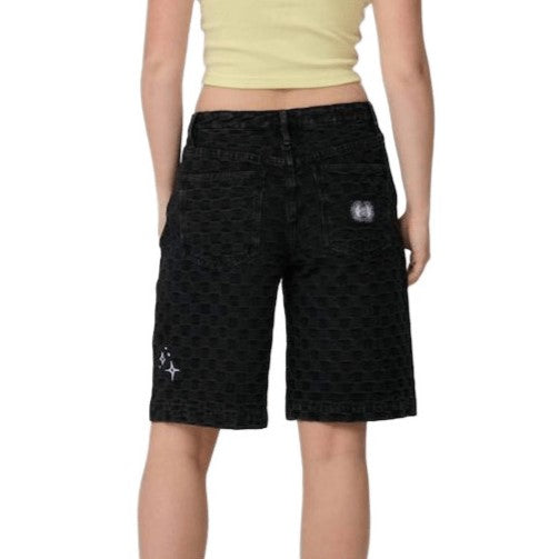 Short Femme Santa Cruz Split Sun Black Wash Check