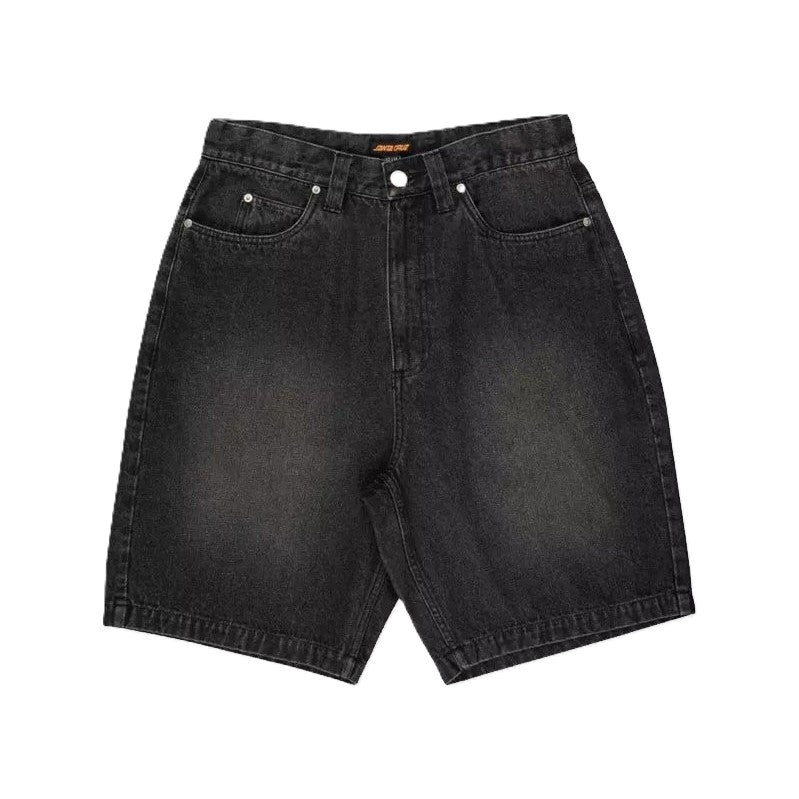 Short Santa Cruz Big Size Black Washed