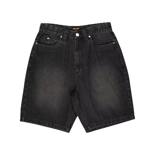 Short Santa Cruz Big Size Black Washed