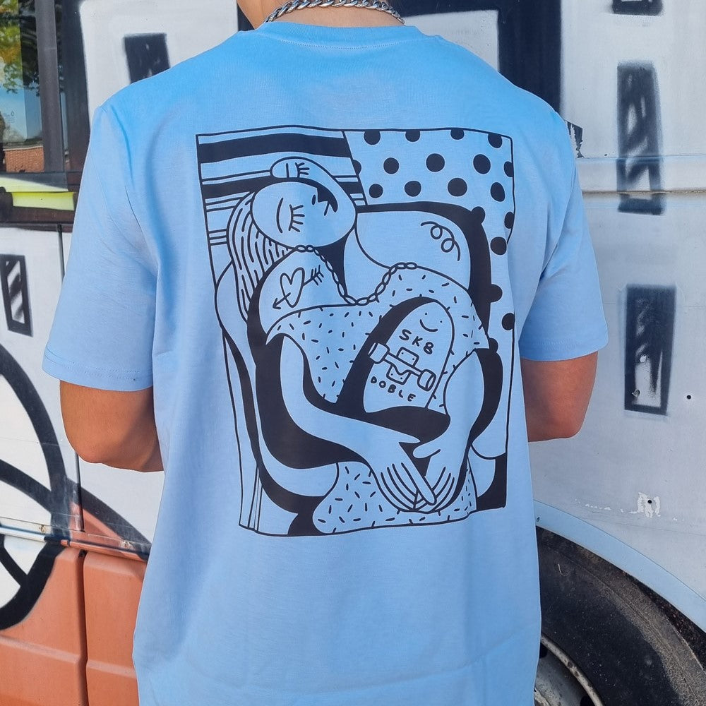 Tee-shirt Doble Hello Hello Theo Picasso Blue