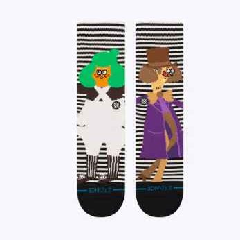 Chaussettes Stance Oompa Loompa Black White