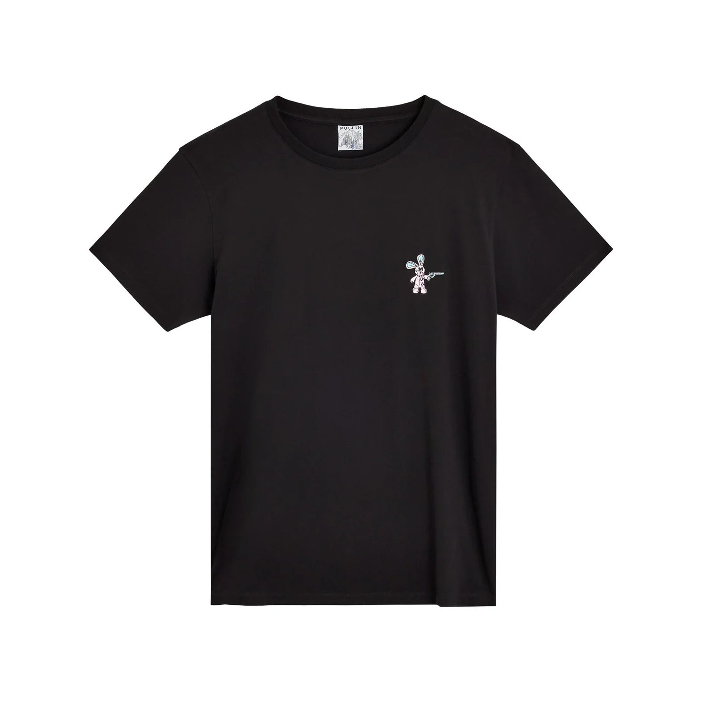 Tee-shirt Pullin Patch Lapin Black