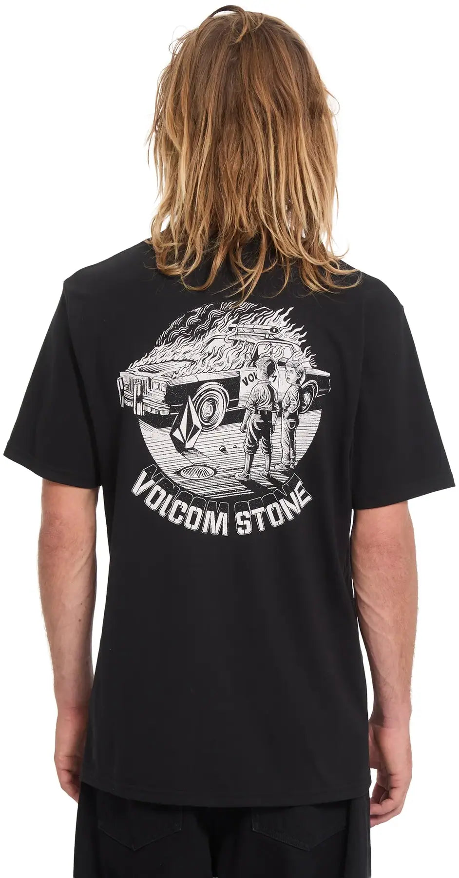 Tee-Shirt Volcom Firecar Black