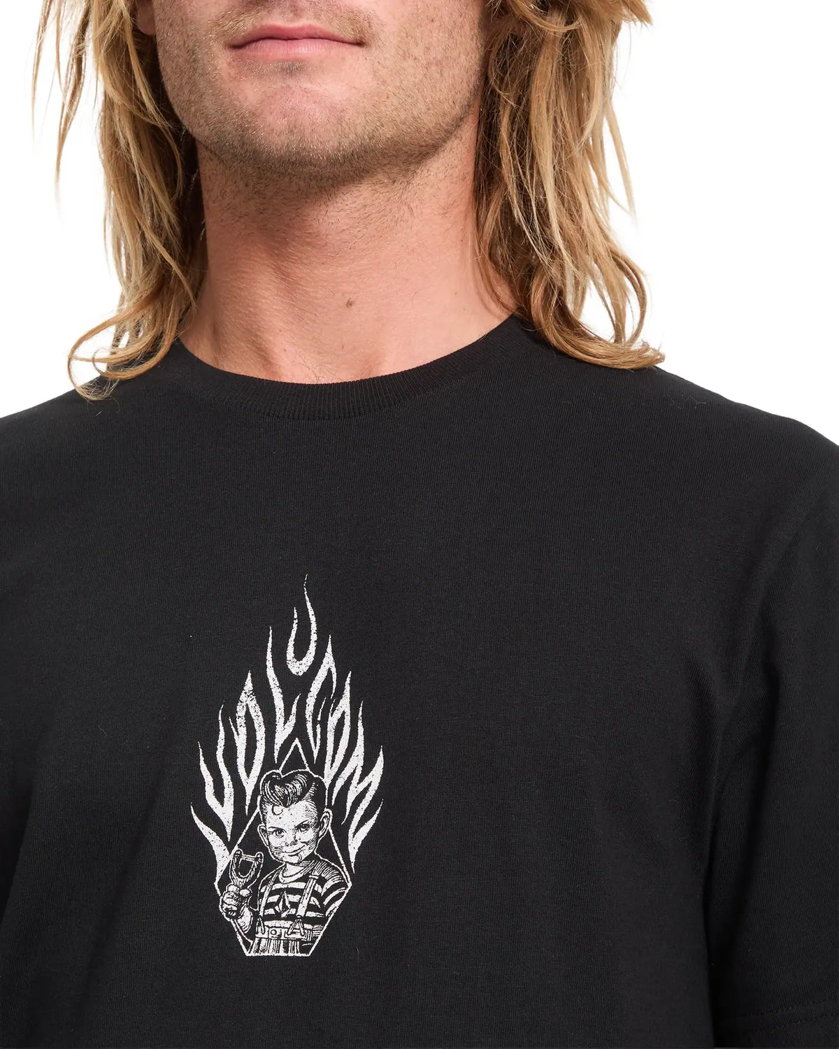 Tee-Shirt Volcom Firecar Black