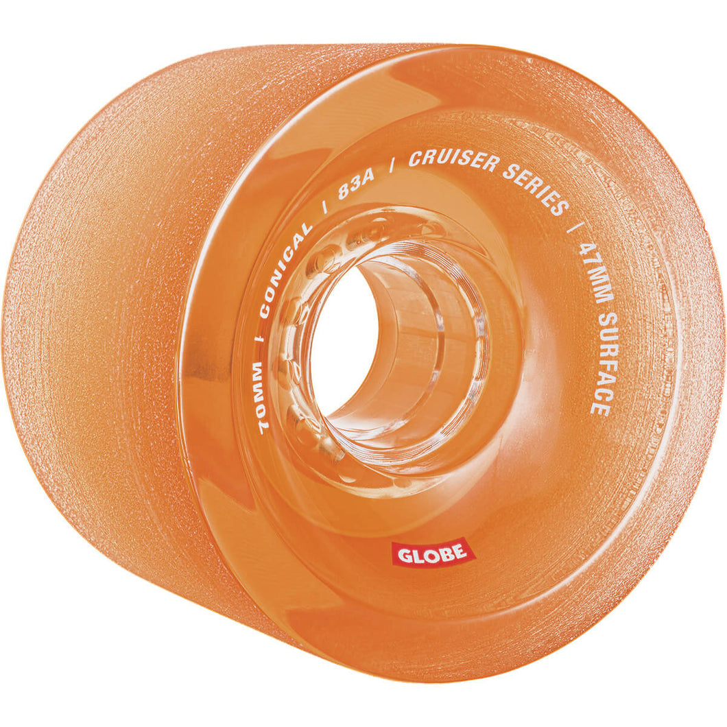 Roues Cruiser Globe Conical 70mm Clear Amber