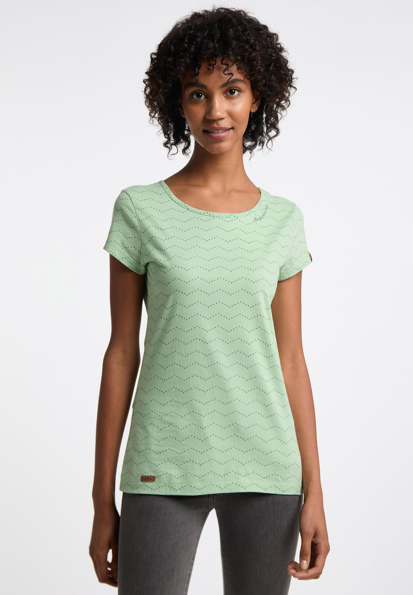 Tee-shirt Femme Ragwear Mintt Zig Zag Green