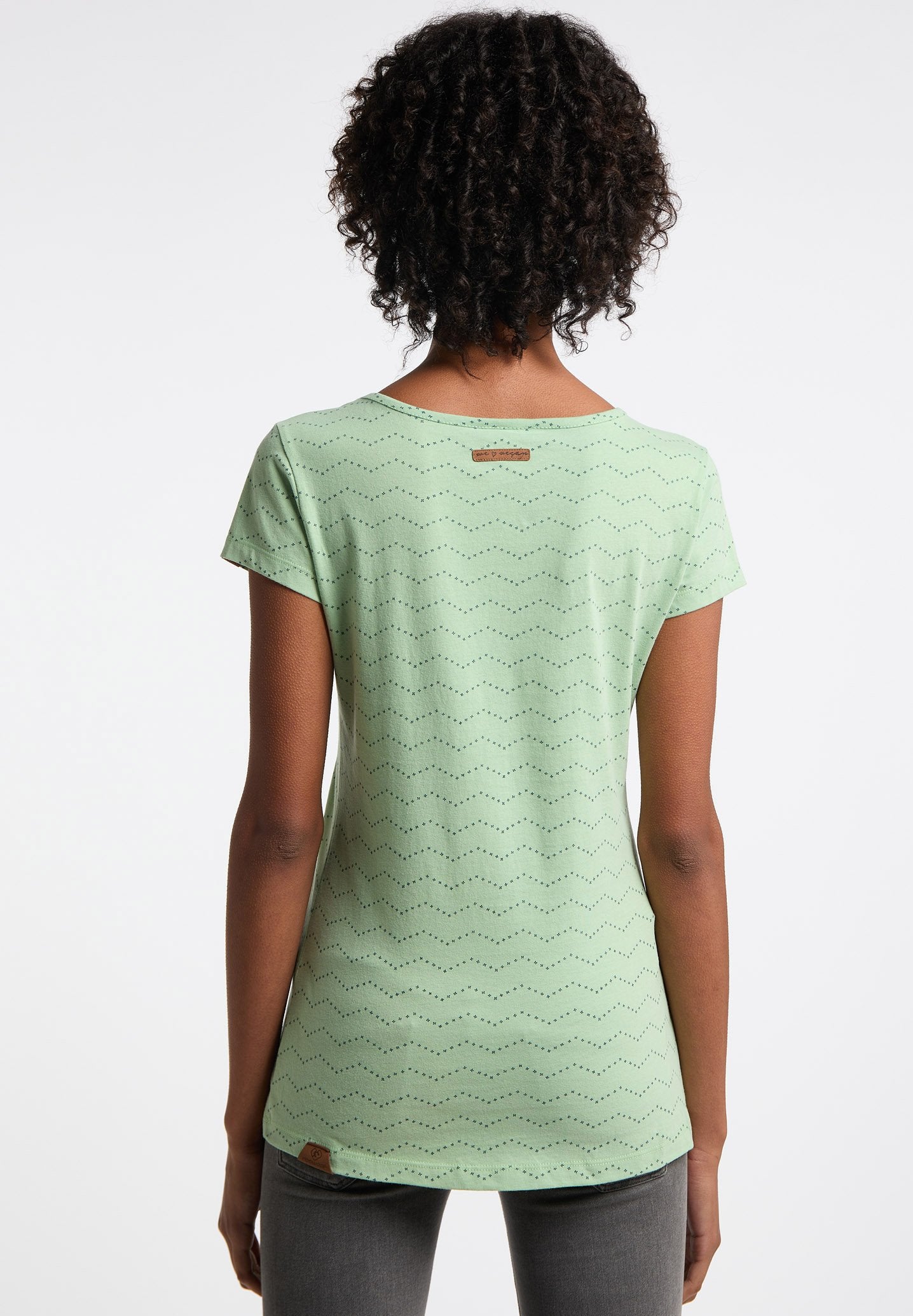 Tee-shirt Femme Ragwear Mintt Zig Zag Green