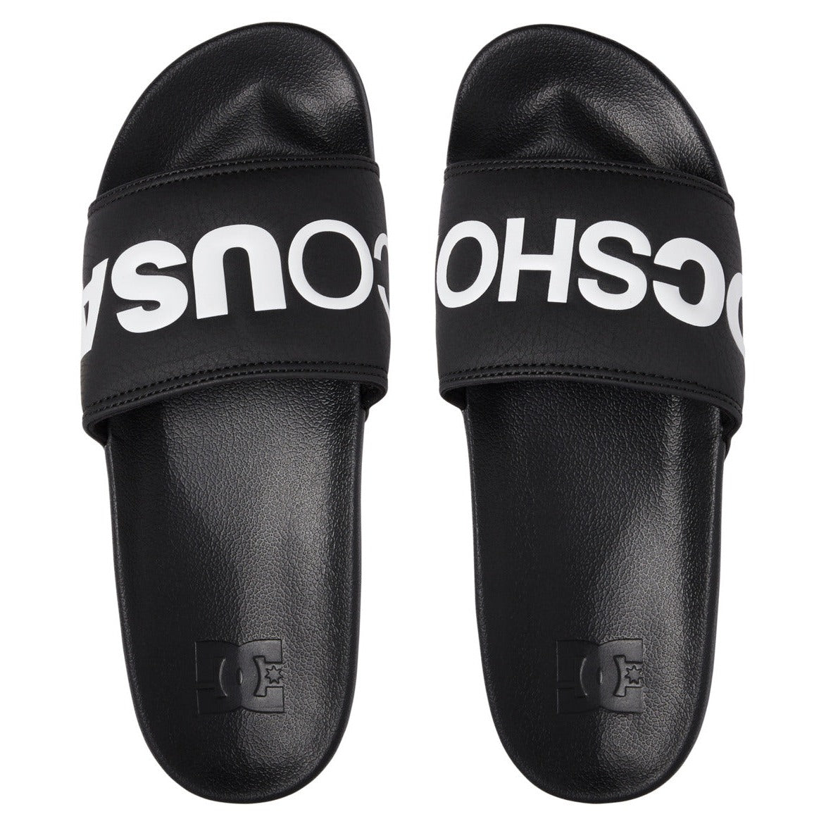 Claquette DC Shoes Slide Black White