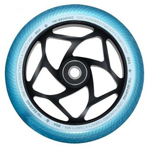 Roue Blunt Tri Bearing 120mm Noir Turquoise