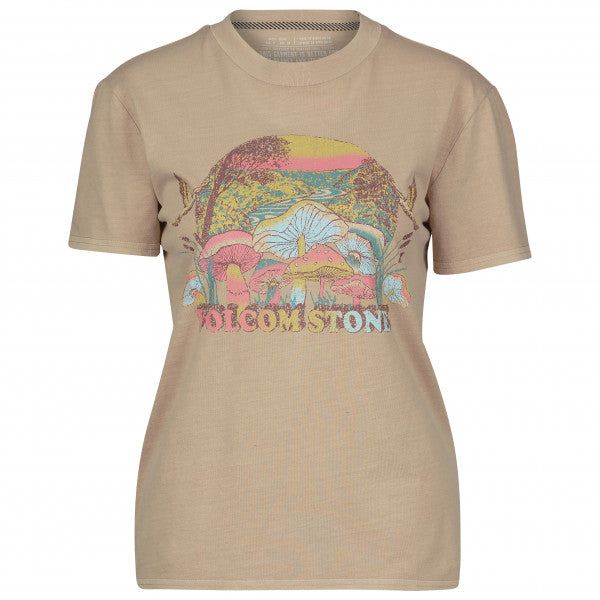 Tee-shirt Femme Volcom F2Y Lock It Up Taupe